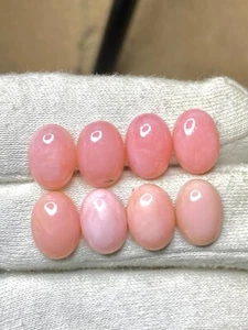 10 mm x 14 mm Oval Natürlicher Peruanischer Rosa Opal Cabochon Cab Edelsteine Posten 35,55 ct - Bild 1 von 6