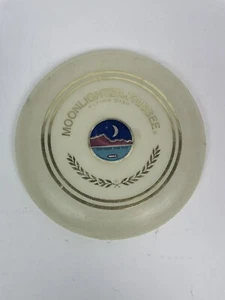 Vintage Wham-o Frisbee MOONLIGHTER for night time play rare white 1973 - Foto 1 di 7