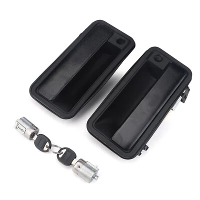 Exterior Door Handle w/ Lock Cylinder For Chevrolet C1500 GMC K1500 88-94 Front Foto 1 de 4