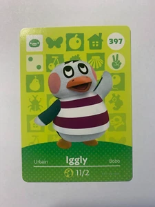 Iggly #397 Animal Crossing Amiibo Card Nintendo Pack Fresh - Picture 1 of 1