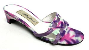 MEZLAN Purple & Pink Patent Size 5 1/2 Slide Sandals or Shoes 5.5 - Picture 1 of 6