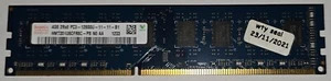 4 GB Go RAM Hynix DDR3 PC3-12800 (1600 MHz) HMT351U6CFR8C-PB - Photo 1/4