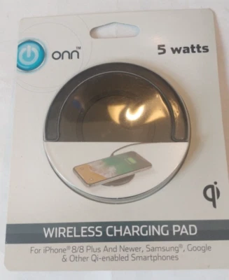 ONN Wireless Charging Pad 5 watts iPhone 8 8 plus Samsung Google and Qi-enabled  - Image 1 of 2