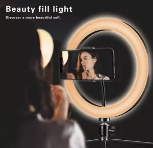 Ultexon LED Ring Light 10" with Tripod Stand and Flexible Phone Holder new - Picture 1 of 7