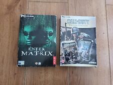 Call of Duty Deluxe Edition & Enter The Matrix PC CD Rom Games Boxsets 