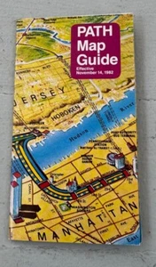 PATH Guida Mappa Efficace 14 Novembre 1982 New York/Jersey Port Authority Rail - Foto 1 di 6