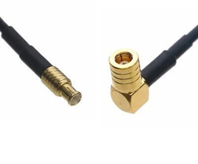MCX Male to SMB Female Right Angle 0.5~15FT Coaxial Cable For Antenna Radio wifi - Image 1 of 3