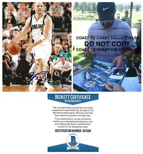 Jason Kidd signed Dallas Mavericks basketball 8x10 photo proof Beckett COA. - Picture 1 of 4
