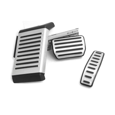 Audi Q7 4L Pedalkappen Set Edestahl Original Interieur Kappen Fußstütze DSG - Bild 1 von 2