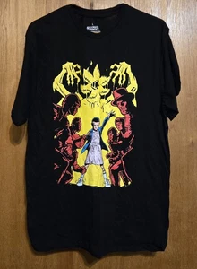 Unisex Erwachsene Lg "Stranger Things" (Netflix) schwarzes Grafik T-Shirt, LC Excl., neu - Bild 1 von 5