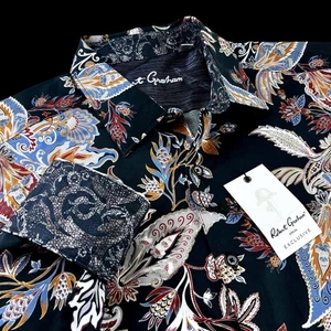 Robert Graham Exclusive Heavy Embroidery Geometric Floral Paisley Shirt LRG $399 - Picture 1 of 14