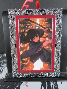 Muichiro Tokito Diamond Card Demon Slayer Thick Metal Silver Infinity Castle - Picture 1 of 4