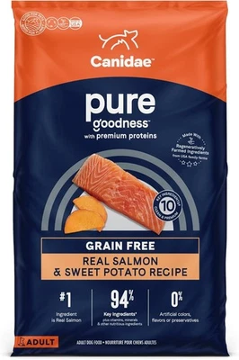 Canidae Pure Real Salmon & Sweet Potato Recipe Adult Dry Dog Food, 22 lbs.