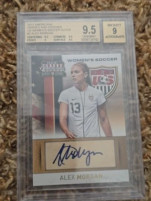 2012 Americana Heroes Legends Alex Morgan Auto /159 - Image 1 of 2