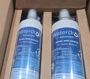 2 Pack Waterdrop Refrigerator Water Filter Fits Whirlpool WDS-4396508 - Picture 1 of 2