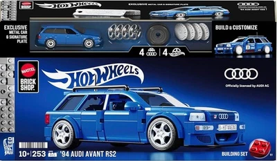 Mattel Brick Shop Hot Wheels '94 Audi Avant RS2 253 Pieces In Stock - Image 1 of 4