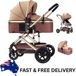 3 in 1 Baby Stroller Bassinet Pram – Reversible High Landscape Pushchair - Picture 1 of 9