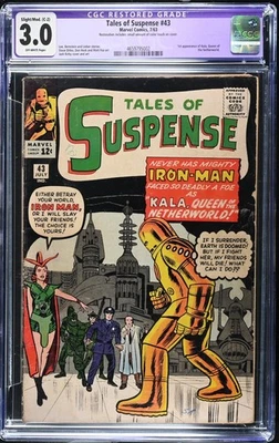 Tales of Suspense #43 restaurado CGC 3.0 (1963 Marvel) Foto 1 de 2