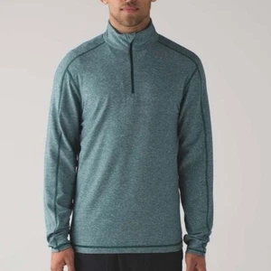 Lululemon Surge Warm 1/2 Zip Pullover Heathered Defender - Picture 1 of 5