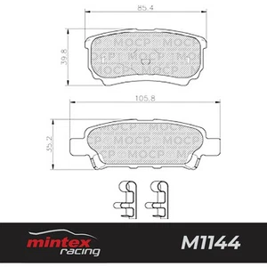 Mintex Racing MDB2612 M1144 Pastiglie freno ad alte prestazioni - Foto 1 di 1