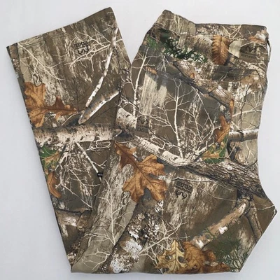 Realtree Men's Edge Camo Camouflage Hunting Bush Pants Size L Outdoor Camping - Image 1 of 4
