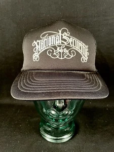 ••RARE Vintage National Security Safe Co. SnapBack Hat/Cap Mesh Foam Trucker - Photo 1/5