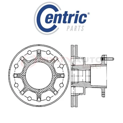 Centric C-TEK Disc Brake Rotor for 2017 Ford F-250 Super Duty 6.2L 6.7L V8 - hs Foto 1 de 4