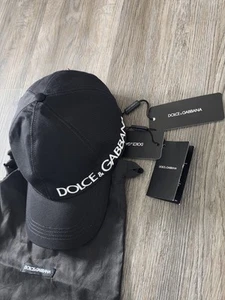 Dolce & Gabbana Men's Black Cap Size 60 - Picture 1 of 9