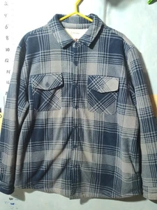 Field & Stream Sherpa Lined Jacket Button Blue Gray SzXL - Picture 1 of 10
