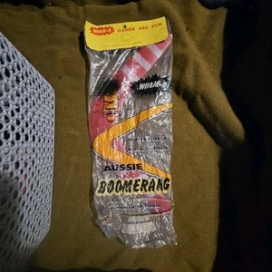  1960s WHAM-O AUSSIE BOOMERANG RED with original packaging not sealed  AWESOME - Picture 1 of 6