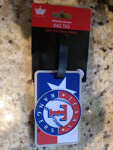 Texas Rangers Luggage / Bag Tag - New  - Aminco Cover