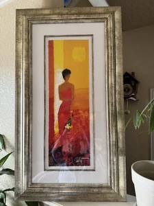 Litografía de papel tejido Emile Bellet 2015 S & N edición limitada Ete Rouge 833/950 - Imagen 1 de 9