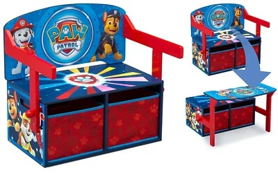Paw Patrol Convertible Desk Storage Bench Bin Boy Girl Delta Kids Furniture New  - Image 1 of 3