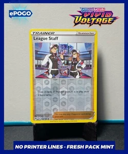 League Staff Reverse Holo 153/185 - Tarjeta Pokémon Vivid Voltage Pokémon COMO NUEVA - Imagen 1 de 2
