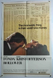 ROLLOVER 27x41 Original Movie Poster Jane Fonda, Kris Kristofferson - Picture 1 of 1