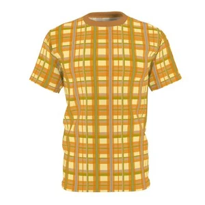 Unisex Cut & Sew Tee (AOP) : Flannel pattern 19 - Picture 1 of 9