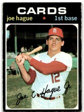 1971 Topps Baseball Joe Hague St. Louis Cardinals #96