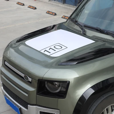 Calcomanía gráfica blanca 110 panel capó para Land Rover Defender 110 2020-2024 Foto 1 de 4