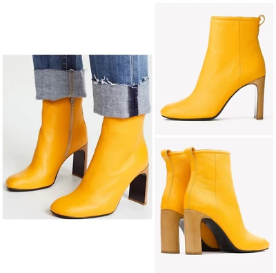 NIB $595 Rag & Bone Ellis Leather Boot In Citrus Size: 35 (US 5) - Image 1 of 4
