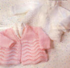 Knitting Pattern Copy 2132.   Baby Cardigans.  18-22" Chest.  Dk