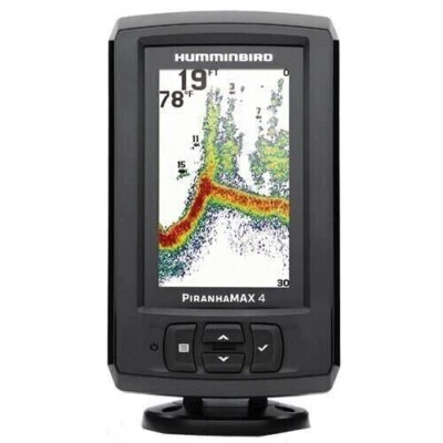Humminbird Piranhamax 4 Sonar Fish Finder w/Dual Frequency 4.3" Display 410150-1 - Image 1 of 3