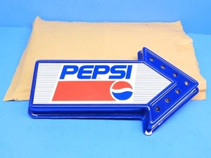 NOS VTG PEPSI COLA POINT OF SALE ILLUMINATED FLASHING ARROW 1990'S SEE VIDEO ! - Picture 1 of 7