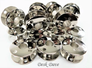100 Class 66 Metal Sewing Bobbins, 172222, SINGER 66 99 201 401 401A 404 500+  - Picture 1 of 6