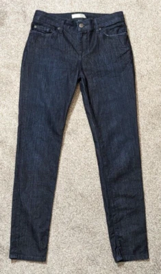 DAVID KAHN "Nikki Ankle Jean" Denim Azul Lavado Oscuro Tiro Medio; Talla 28 Foto 1 de 4