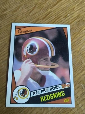 1984 Topps Football #390 Washington Redskins QB Joe Theismann Ex-NrMt - Image 1 of 2