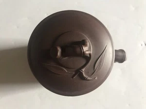 Vintage Zisha geschnitzte Bambus Teetasse aus der Yixing Zisha erste Fabrik 1980 - Bild 1 von 12