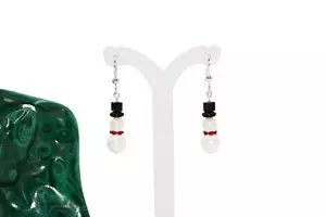 Christmas Snowman Earrings - Picture 1 of 1