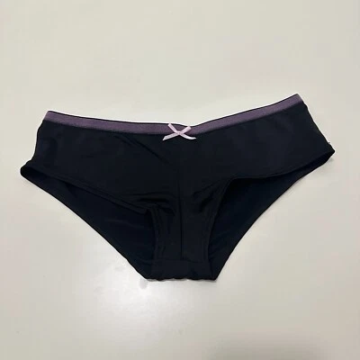 Victoria's Secret Sexy Little Things Panty S Estrás Butt Logo Negro Bling Foto 1 de 4