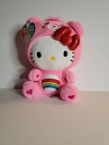 Hello Kitty Care Bear In Cheer Bear Costume 9" Plush - Picture 1 of 4