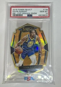 2018-19 Panini Select Kevin Durant SSP /65 Die-Cut Orange Refractor PSA 10 NBA - Picture 1 of 3